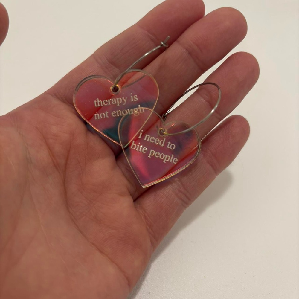 Funky Heart earrings
